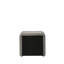 Table de chevet Shelyn Grey Teddy Sherpa & Chrome (table de chevet uniquement)