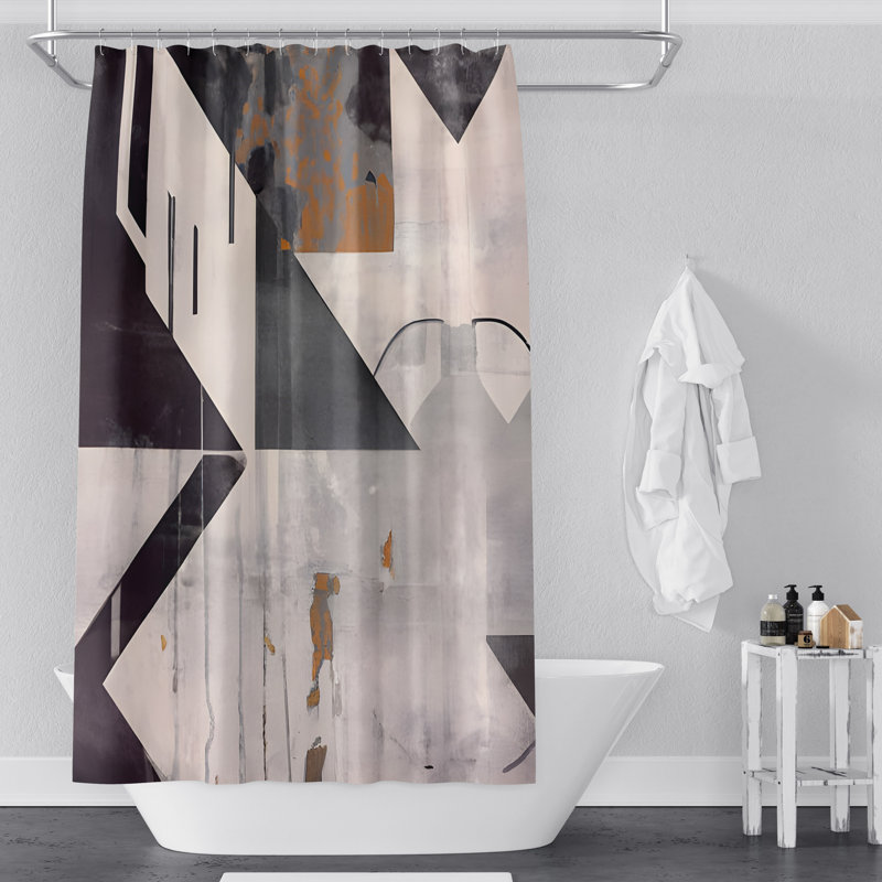 Nevaeh Abstract Shower Curtain, 72" H x 70" W