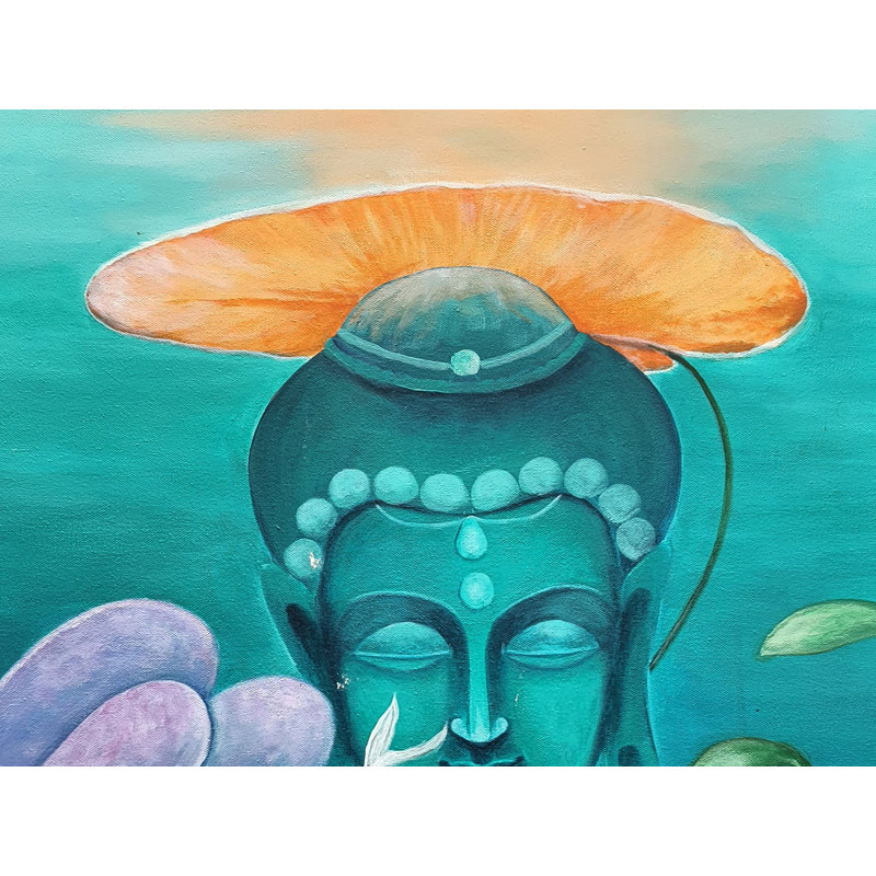 Bouddha, peinture | Acrylique sur toile | Gayatri Mavuri