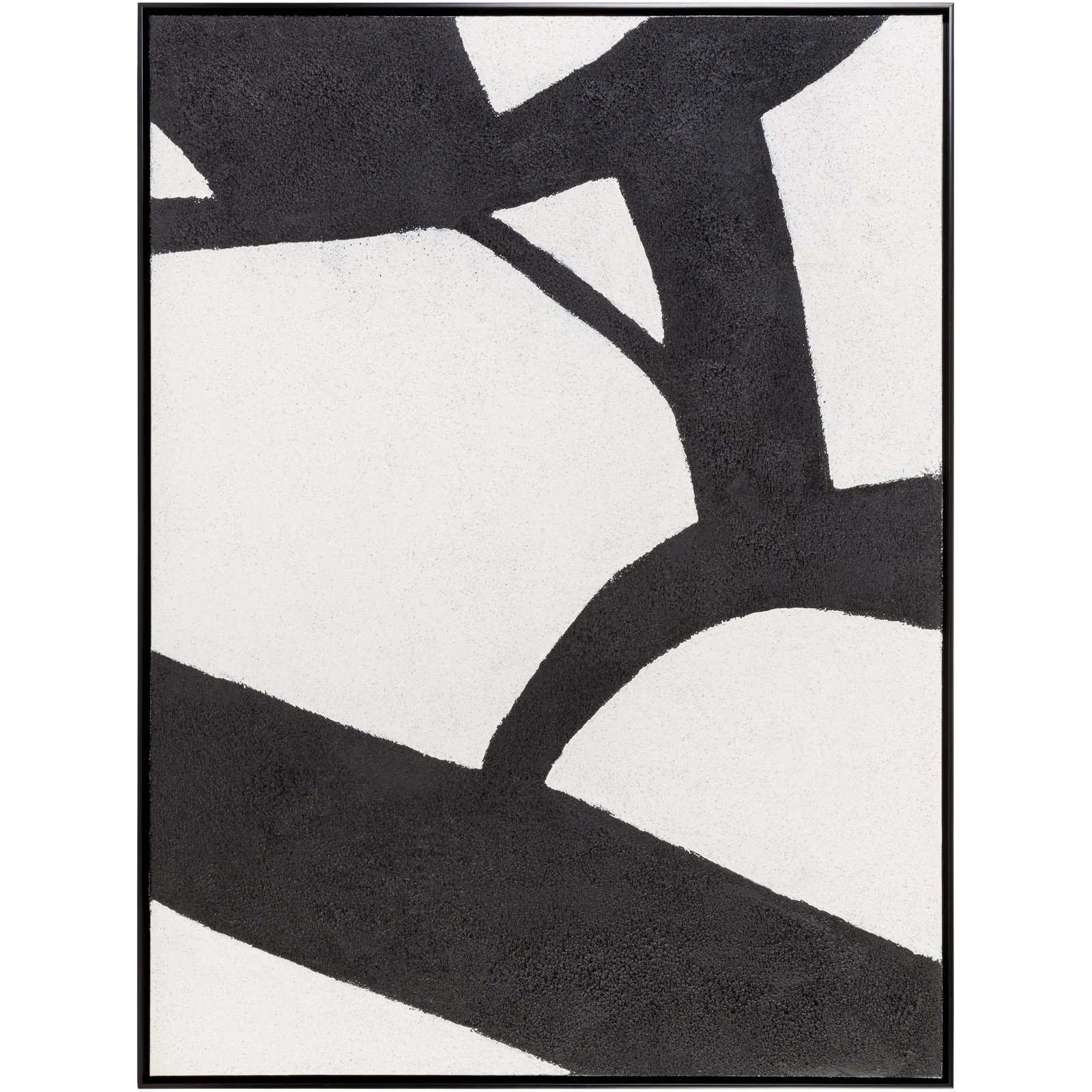 Lucero "Abstract" 2-Piece Canvas Print, 36" H x 25" W, Black Framed