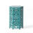 Side Table With Sunburst Cut Out Design-399795449