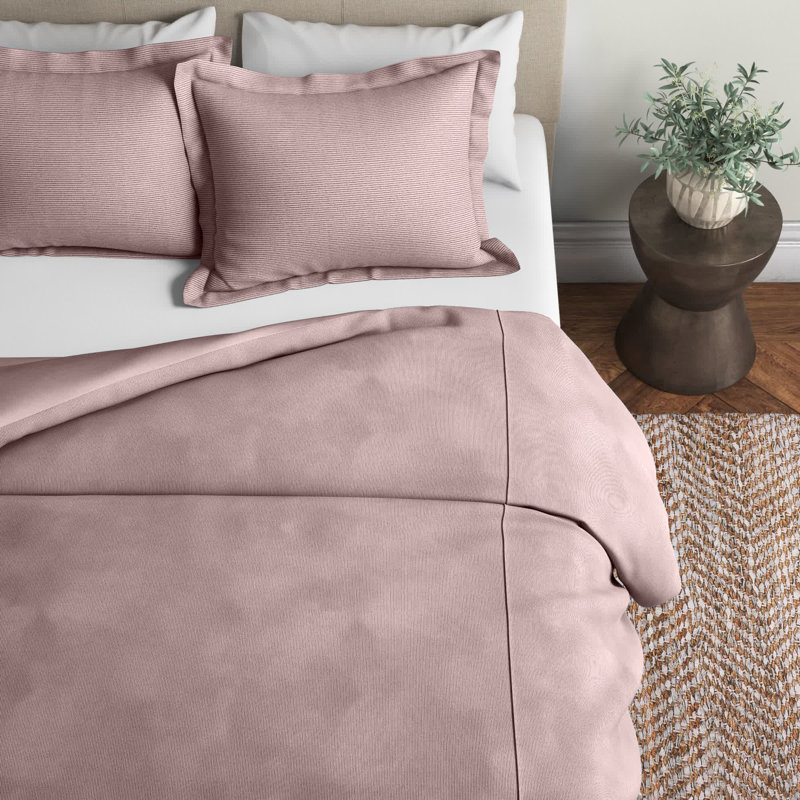 Neil Cotton Sateen Duvet Cover, Super King, Blush