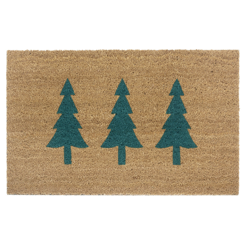 Mix Mats Green Pine Trees Doormat