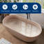 MEDUNJESS 59'' Freestanding Tub Solid Surface Freestanding Soaking Bathtub-121599998