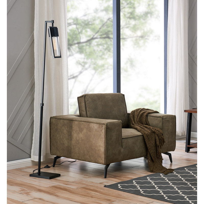 Padula 66.5'' Black Task Floor Lamp