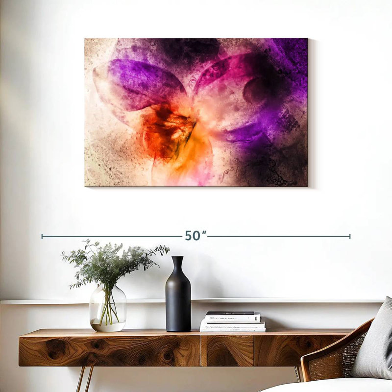 Motif floral abstrait Avery, H 24 po x l 36 po