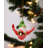 Gnome Riding Cardinal Ornament