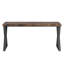 Bureau d'écriture moderne de 55 pouces avec pieds en métal en forme de Z (sans la chaise)-978887039