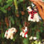 Felted Festive 3'' Handmade Fabric Floral Shatterproof Holiday Shaped Ornament