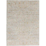 Shamas Floral Area Rug in Gray/Green/Pink/Blue