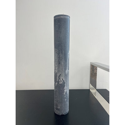 Lg. Pillar Candle Anthracite -ST - Anthracite