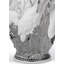 Silver/White 13.75" Porcelain Table Vase