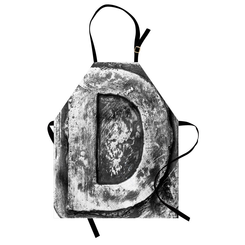 No Pattern Bib Apron, D