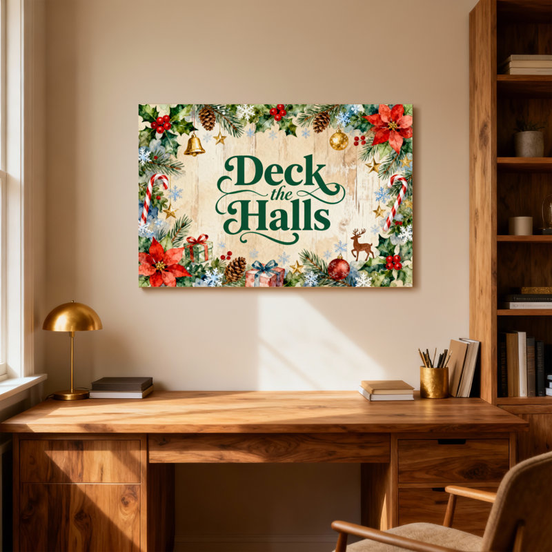 Motif de Noël de Noël, H 12 po x l 18 po