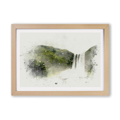 Waterfall in Selfoss Iceland - Framed Print