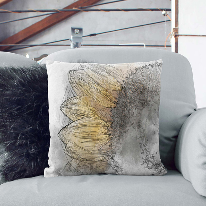 Square Throw Cushion, 55 x 55 cm, Black