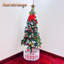 Arbre de Noël artificiel à charnière hybride 5 pi avec lumières DEL et garde-corps