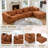 Cloudelle Boneless Modern Modular Couch Set,Cloud Sofa With 4 Pillows,Free Combination-422542178