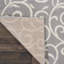Tapis à motif floral gris Thornlie-308242309