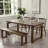 Brown Rectangular Solid Wood Dining Table-1922542316