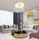 Dossiv 20.4" Semi Flush Mount Invisible LED Dimmable Ceiling Fan with Remote Control