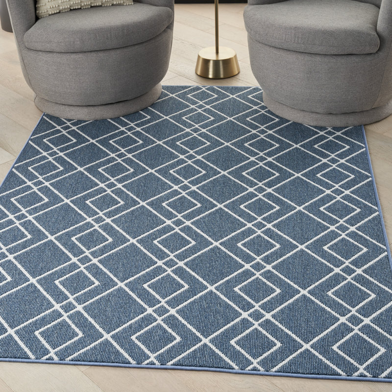 Dustee Southwestern Indoor / Outdoor Rug, Rectangle 5' x 7'