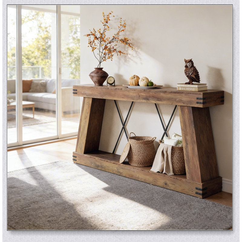 Table d'appoint à deux niveaux, table d'entrée unique, console fonctionnelle