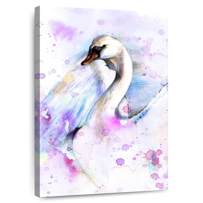 Brampt Abstract Swan, 51" H x 34" W