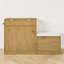 Banc de rangement avec armoire à chaussures, tablettes et crochets réglables, contemporain, vestibule-130074032
