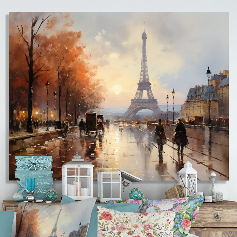 Marterius, Paris, années 1920 II - France, art mural, Toile tendue, 24" H x 32" W
