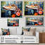 Popart alligator Blooms III - impressions sur toile d'alligator-351066446-351066447