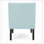 Chaise sans accoudoirs en tissu bleu clair à 4 pieds, parfaite pour lire, se reposer et recevoir des invités dans n'importe quelle pièce