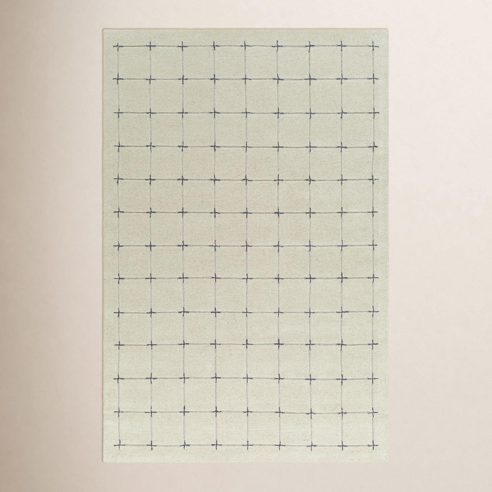 Mallory Gray Hand Tufted Area Rug, Rectangle 2' x 3'