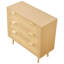 Commode 3 tiroirs en rotin