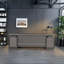Bureau moderne de luxe à deux armoires gris-1830291690