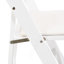 Chaise rembourrée pliante, peu encombrante, facile à transporter, 4 pièces, coussin beige / tablette blanche - salle à manger-1020428061
