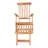 Boyter 150cm Long Reclining Teak Single Chaise