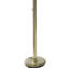 Lampe sur pied lustre en cristal à finition laiton