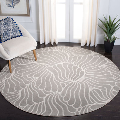 Tapis abstrait gris / ivoire Amaya