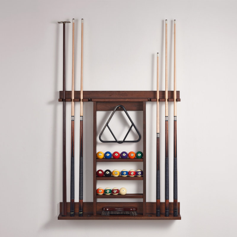 Porte-billard mural par HB Home, Acajou
