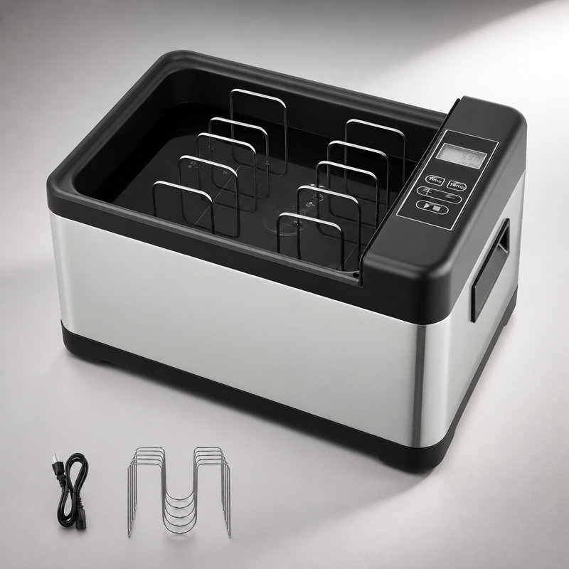 800W Sous Vide Cooker with LED Digital Display and Glass Lid