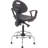 Backed Adjustable Height Ergonomic Industrial Stool Footring