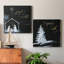 «Joy to the world», ensemble de 2 reproductions d'art sur toile tendue-752790056