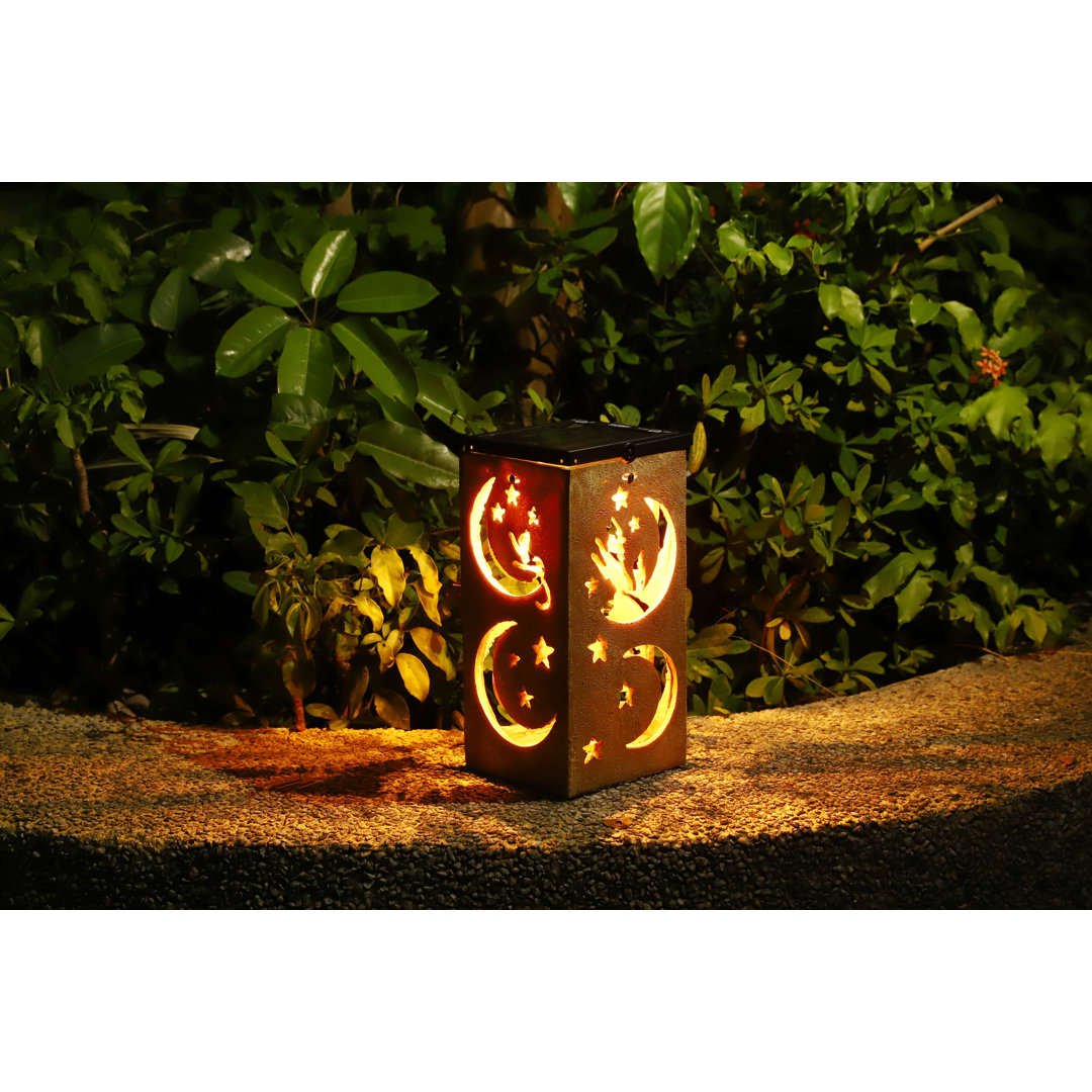 Solar Themed Silhouette Indoor/Outdoor Garden Décor Lantern Techko