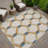 Machine Washable Indoor/Outdoor Chantille ACN2343 Lattice Rug-1007973646