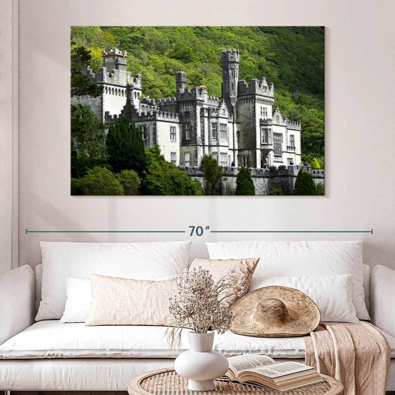 Historic Kylemore Abbey, 34" H x 51" W