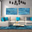 Blue Maze (Vert) - Imprimé-171732293-171732342