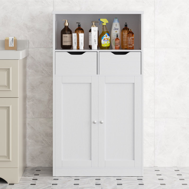  Armoire de salle de bain Menik, Blanc