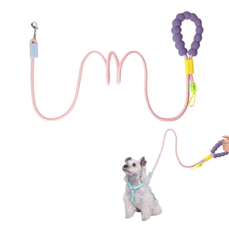 Dog Rope Training Leash 72.83 Inch Pink, Pink