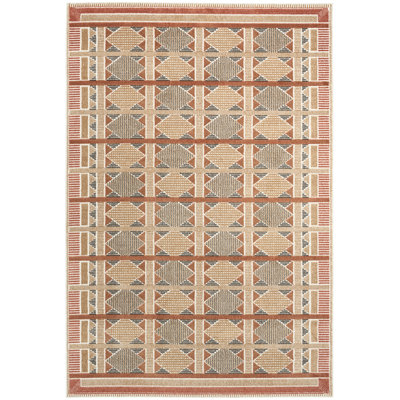 Alisah Geometric Machine Made Area Rug